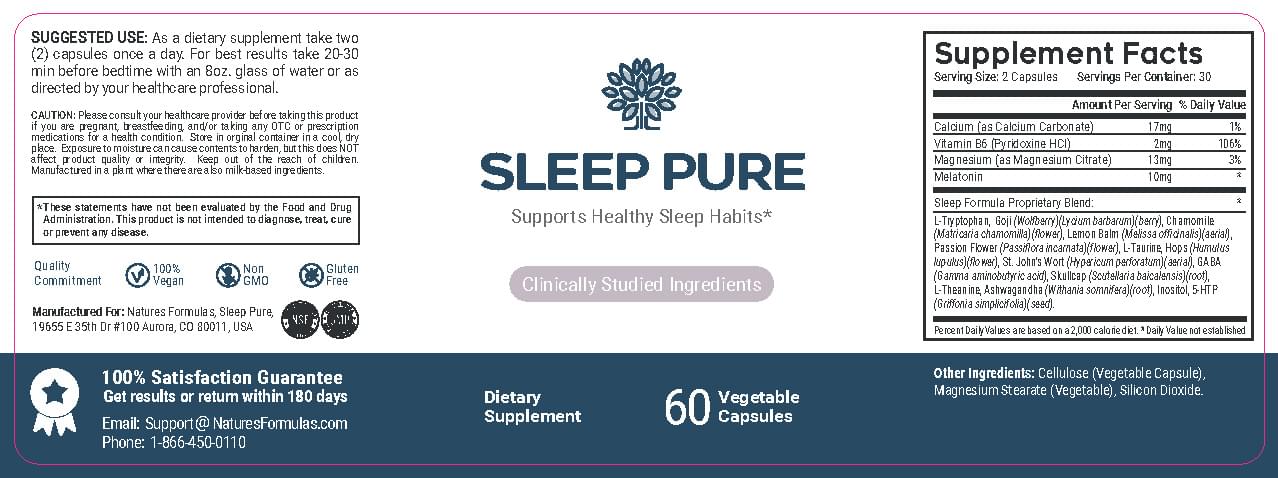 SLEEP PURE Label
