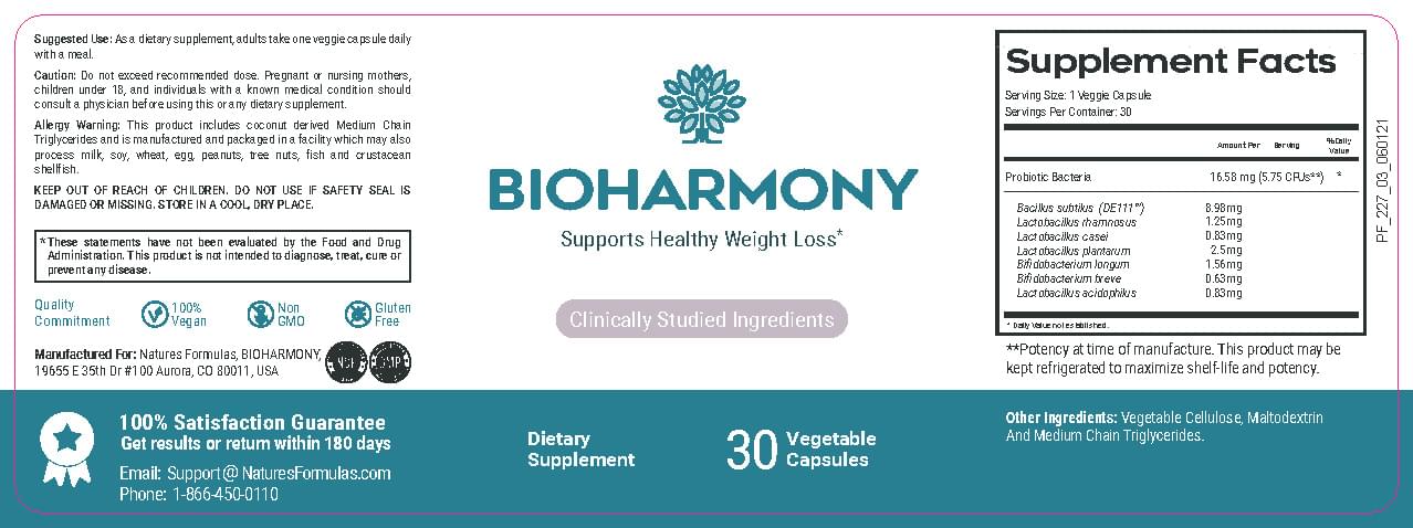 BIOHARMONY Label